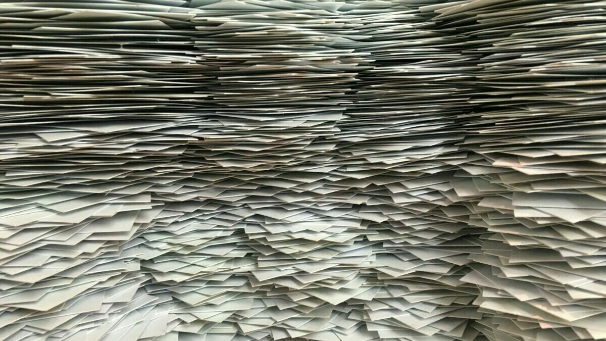 stacks of position papers