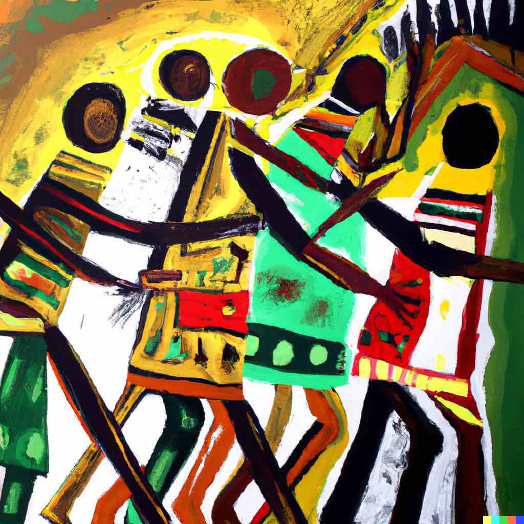 Expressionism African Go Alone If You Want to Be Fast and Together When You Go Far